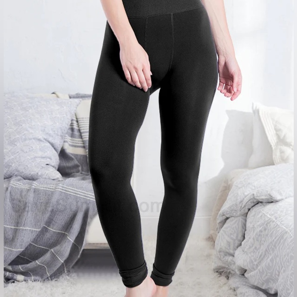 Thick Winter Fleece Black Legging